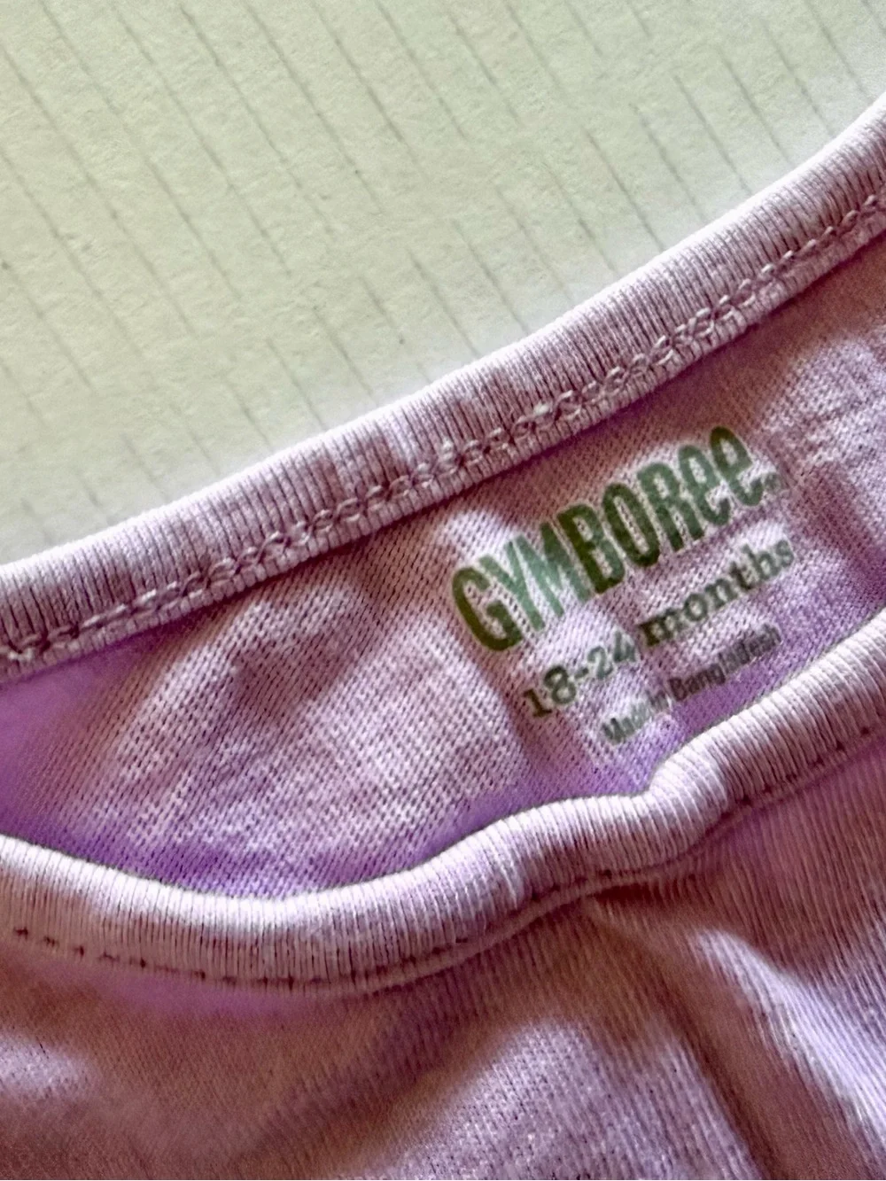 Gymboree Lavender Bear Winter Graphic Long Sleeve Tee